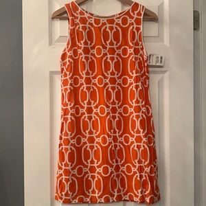 Sierra &Co. Retro mini dress size XS/S Orange/Whit